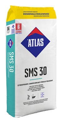 ATLAS SMS 30 Ausgleichsmasse selbstverlaufend innen Zementbasis Fließspachtel 3-30mm 25 kg