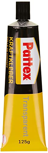 Pattex Kraftkleber Transparent, Klebstoff mit hoher Haftkraft und Wärmefestigkeit, starker &...