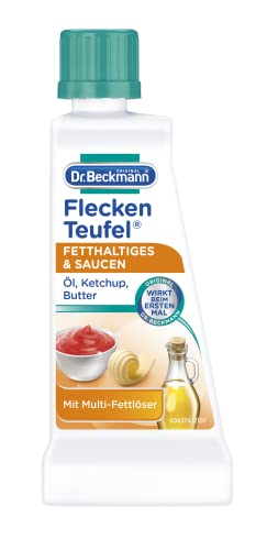 Dr. Beckmann Fleckenteufel Fetthaltiges & Saucen | Butter, Spezialfleckentferner gegen Fettflecken,...