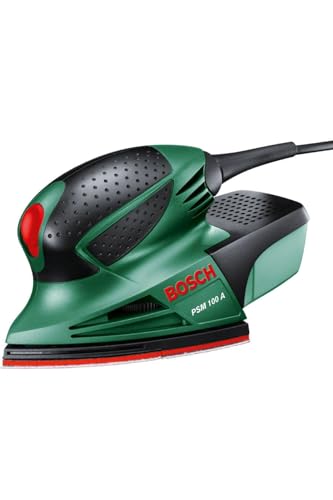 Bosch Home and Garden Multischleifer PSM 100 A (100 Watt, im Koffer), 06033B7000, Grün