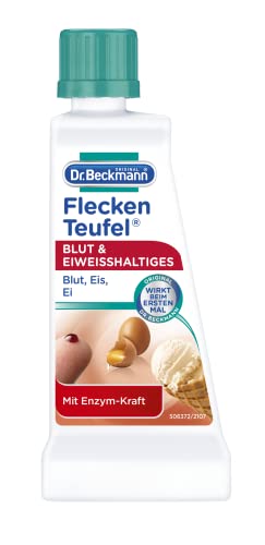 Dr. Beckmann Fleckenteufel Blut & Eiweißhaltiges | Spezialfleckentferner gegen Blutflecken, Eis-...