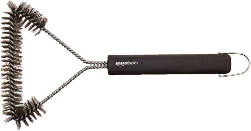 Amazon Basics - Grillbürste, dreieckig, 30,5 cm, Schwarz