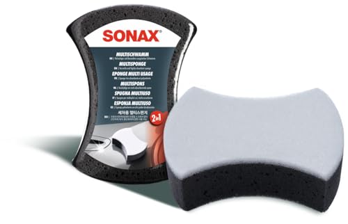 SONAX MultiSchwamm (1 Stück) besonders saugstarker Alleskönner für die Autoreinigung, Ar-Nr....