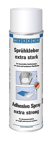 WEICON Sprühkleber extra stark 500 ml, transparentes Klebespray, für Filz, Schaumstoff, Leder,...