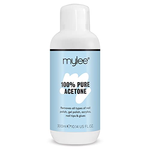 Mylee 100 % Reines Aceton, UV Nagellackentferner - Entfernt Nagellack, Gel Nagellack, Acryl,...