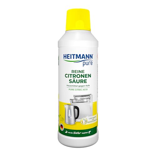 HEITMANN pure Reine Citronensäure: Ökologischer Bio-Entkalker, Reinigung für Küche & Bad,...