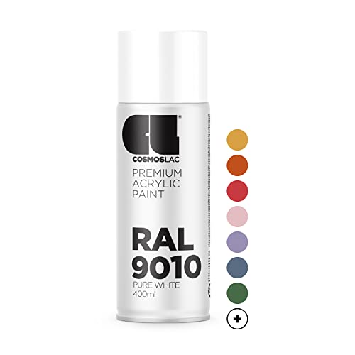 CL COSMOS LAC Sprühlack weiß, matt - Spraydosen Sprühfarbe DIY Lack Acryllack Spray Farbspray...