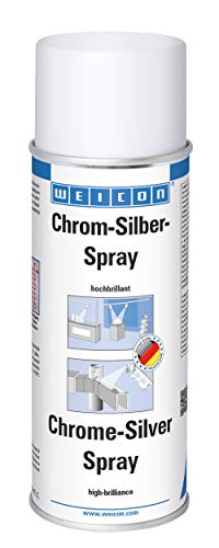 WEICON Chrom-Silber-Spray 400 ml / hochbrillante Oberflächenbeschichtung