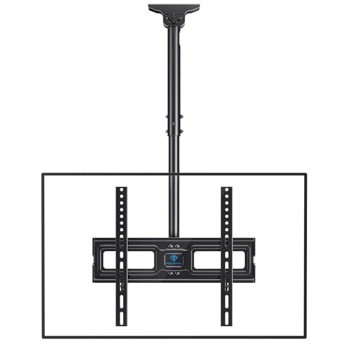 TV-Halterung für TV-Decke, neigbar und schwenkbar, verstellbar für Bildschirme von 26 bis 65 Zoll...