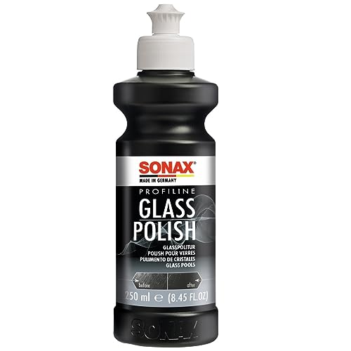 SONAX PROFILINE GlassPolish (250 ml) Glaspolitur zum Entfernen von leichten Verkratzungen,...