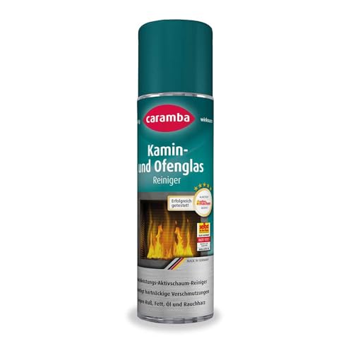 Caramba Power Kamin & Ofenglasreiniger (500 ml) – Glasreiniger gegen hartnäckige Verschmutzungen...