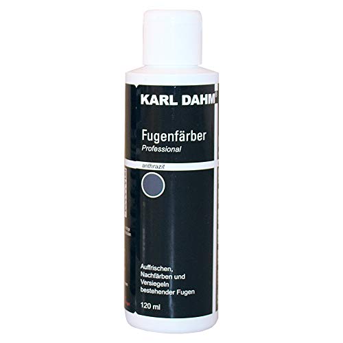 Karl Dahm Fugenfärber – Fugenfarbe Anthrazit 120 ml I Fugenreparatur & Fugenfarbe in 3...