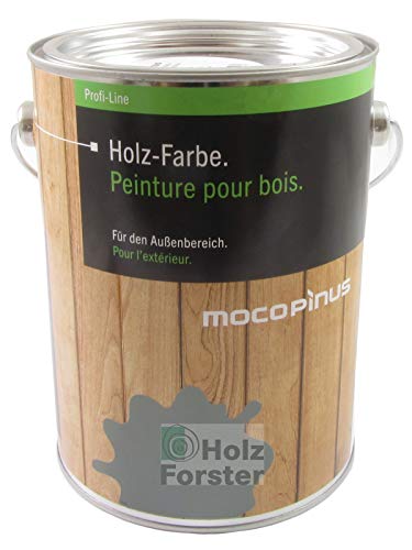 Mocopinus Lignucolor Holzfarbe F-RAL 7035 Lichtgrau, 2,50 Liter