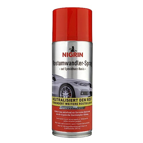 NIGRIN Rostprimer- Spray, verhindert Korrosion, bietet Langzeitschutz, grau, 400 ml