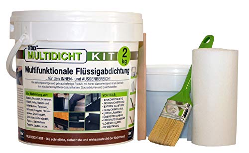 Multidicht Kit 460080 - ETAG 005 geprüft und zertifiziert - Flüssigabdichtung, Abdichtung für...