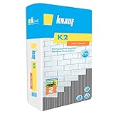 Knauf Fliesenkleber 25kg – K2 Flexkleber für innen und außen - frostsicher - Mittelbettmörtel -...