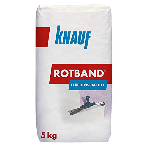 Knauf Rotband Flächenspachtel – schnell härtende Spachtel-Masse zum Spachteln und Glätten von...