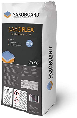 SaxoFlex Fliesen-Flexkleber 25 kg, Flex Fliesenkleber C2 TE in Profiqualität