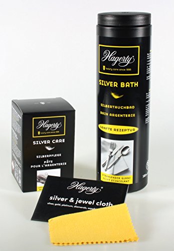 Hagerty Silber - Besteck - Reinigungs Set, bestehend aus Silver Bath (Silbertauchbad 580ml), Silver...