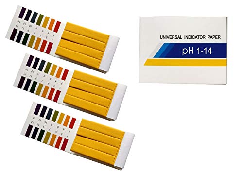 Fontee 240 Stück pH-Wert-Indikator-Teststreifen,1-14, Lackmuspapier - Ideal für die Prüfung...