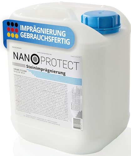 Nanoprotect Steinimprägnierung | Profi Qualität | Vorbeugend gegen Grünbelag und Einschmutzung |...