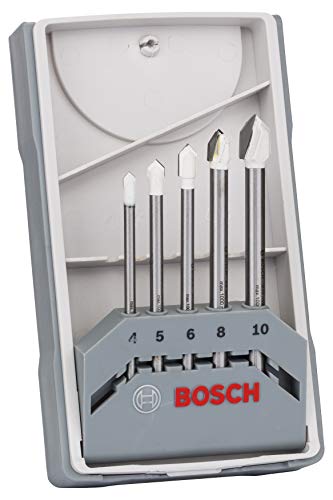 Bosch Professional 5tlg.Fliesenbohrer Set CYL-9 SoftCeramic (für weiche Keramik Fliesen, Ø 4-10...