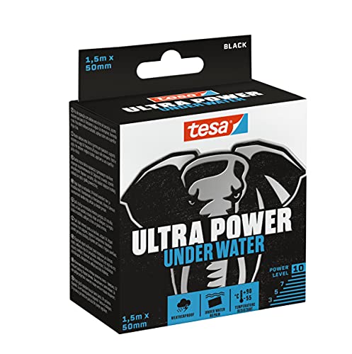 tesa Ultra Power Under Water Repair Tape - Reparaturband für Reparaturen auf trockenen und nassen...