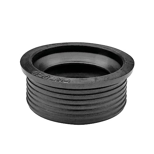 kör4u Siphon Spültisch Waschtisch Dichtung, 50x32mm, schwarz, Manschette, Gummimanschette,...