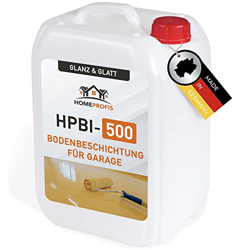 Home Profis® HPBI-500 Bodenfarbe für Garage & Werkstatt (50m²) in RAL 9017 Verkehrsschwarz...