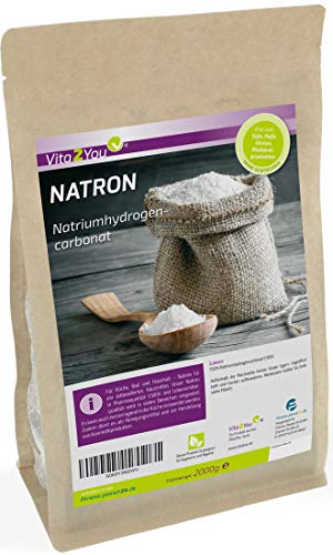 Natron Pulver 2kg - Backpulver - Natriumhydrogencarbonat - Natriumbicarbonat - Lebensmittelqualität...
