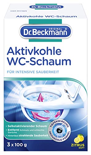 Dr. Beckmann Aktivkohle WC-Schaum | für intensive Sauberkeit in der Toilette | mit Aktivkohle | 3 x...