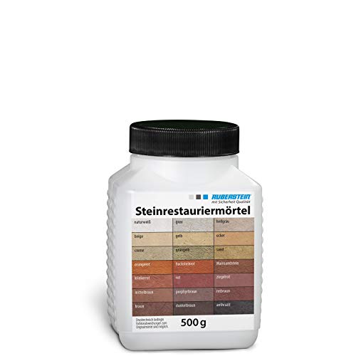 Ruberstein® Steinrestauriermörtel/Reparatur mörtel/Sandstein 0,5 kg (rotbraun)