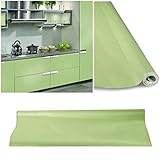 KINLO selbstklebende Folie Küche grün 2 Stk. 60x500cm (6㎡) Tapeten Küche aus PVC Klebefolie...
