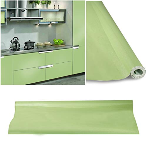 KINLO selbstklebende Folie Küche grün 2 Stk. 60x500cm (6㎡) Tapeten Küche aus PVC Klebefolie...