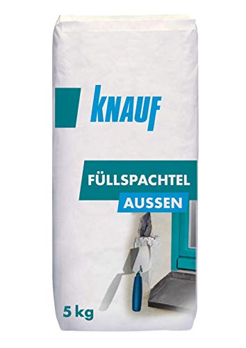 Knauf Füll-Spachtel Außen, 5-kg, – universal einsetzbarer Außen-Spachtel, einsetzbare...