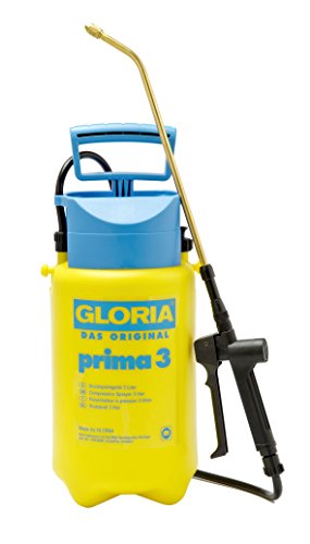 GLORIA Drucksprüher prima 3 | Gartenspritze | 3 L Füllinhalt | Verstellbare Messingdüse | Kompakt...