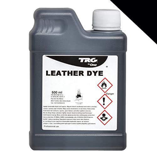 TRG The One Leather Dye, Farbstoff für Glattleder und Kunstleder, Schwarz (118 Black), 500 ml
