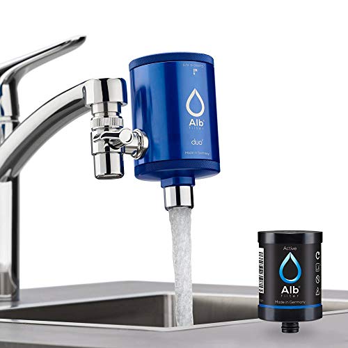 Alb Filter® Duo Active Trinkwasserfilter | Armatur Anschluss | Filtert Schadstoffe, Chlor, Blei,...