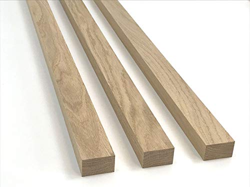 1 Stück Kantel Riegel gehobelt/Querschnitt 40 x 22mm aus Eiche massiv/diverse Längen 20-180 cm zur...