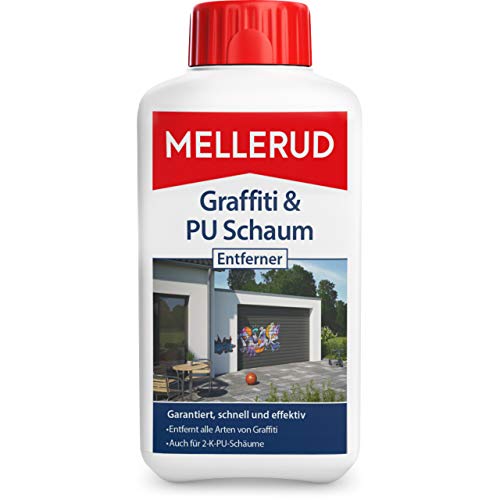MELLERUD Graffiti & PU Schaum Entferner | 1 x 0,5 l | Zuverlässige Hilfe bei Verschmutzungen durch...