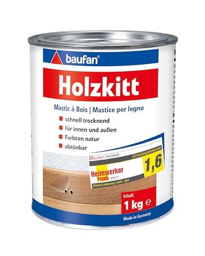 Baufan Holzkitt, gebrauchsfertige Füllmasse, 1 kg