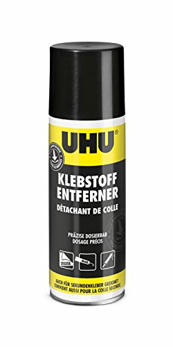 UHU Klebstoffentferner Spray Sprühdose, Super stark und effizient zum Entfernen von Klebstoff- und...