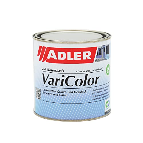 ADLER Varicolor 2in1 Acryl Buntlack für Innen und Außen - 125 ml 1/8 Liter RAL9001 Cremeweiß...