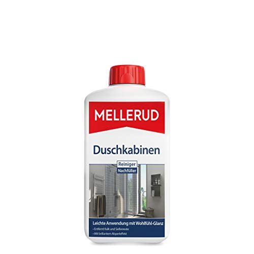 Mellerud Duschkabinen Reiniger Nachfüller | 1 x 1 l | Wirksames Mittel gegen Kalk- & Seifenreste in...