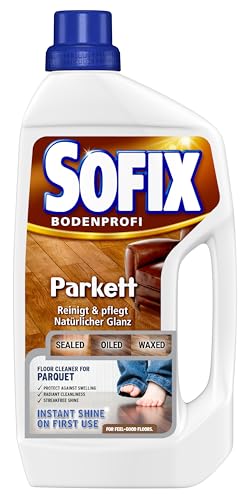 SOFIX Parkettreiniger, Bodenreiniger mit Edelholz-Pflege-Wachs, reinigt und pflegt mit natürlichem...