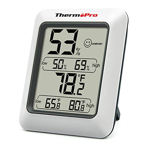 ThermoPro TP50 digitales Thermo-Hygrometer Innen Thermometer Raumthermometer mit Aufzeichnung und...