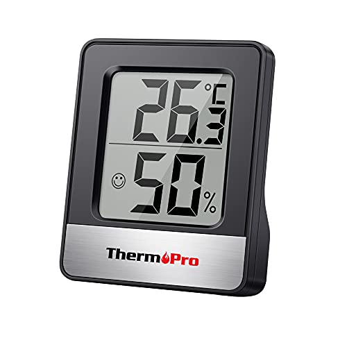 ThermoPro TP49B digitales Mini Thermo-Hygrometer Thermometer Hygrometer innen Temperatur und...