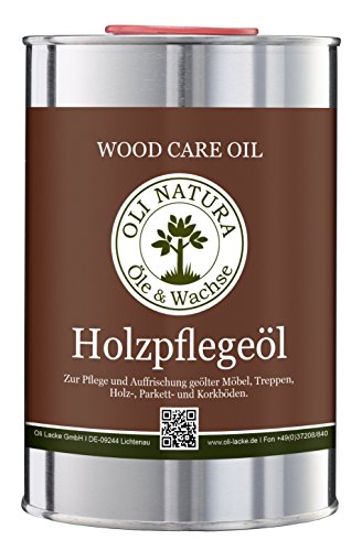 OLI-NATURA Holz-Pflegeöl für innen (geeignet für Möbel, Treppe, Parkett und Holz-Boden), 1...