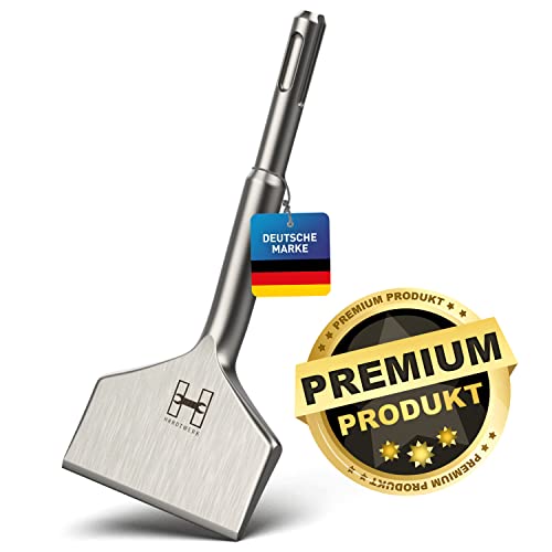 HARDTWERK Turbo Fliesenmeißel SDS Plus Meißel [165x75 mm] aus 42 CrMo Spezialstahl - Bruchsicher &...