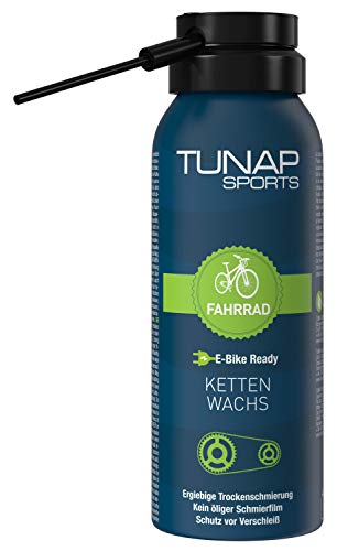 TUNAP SPORTS Kettenwachs | Fahrrad-Trockenschmierung Spray für die Kette auf Wax-Basis | für MTB,...